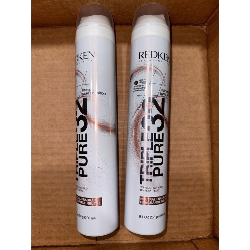 Redken‎ Triple Pure 32 Hairspray hair care Extreme High Hold Neutral Fragrance